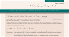 Desktop Screenshot of palmspringshotelcalifornia.com